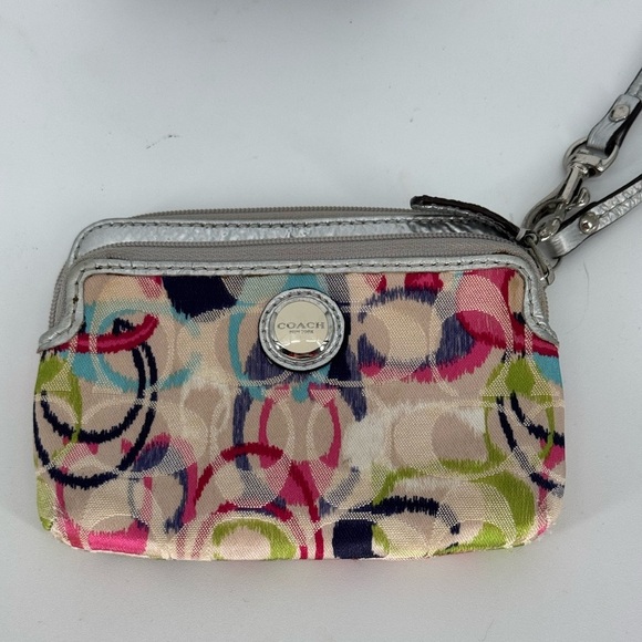 Coach Handbags - Coach Poppy Ikat Multicolor Signature Camp Wallet